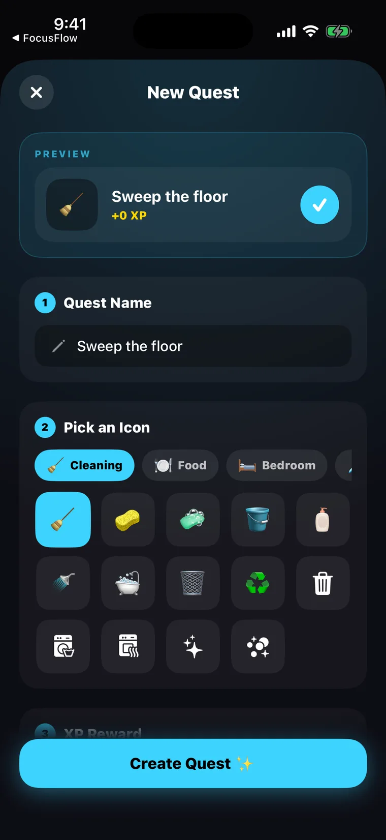 Creating a quest