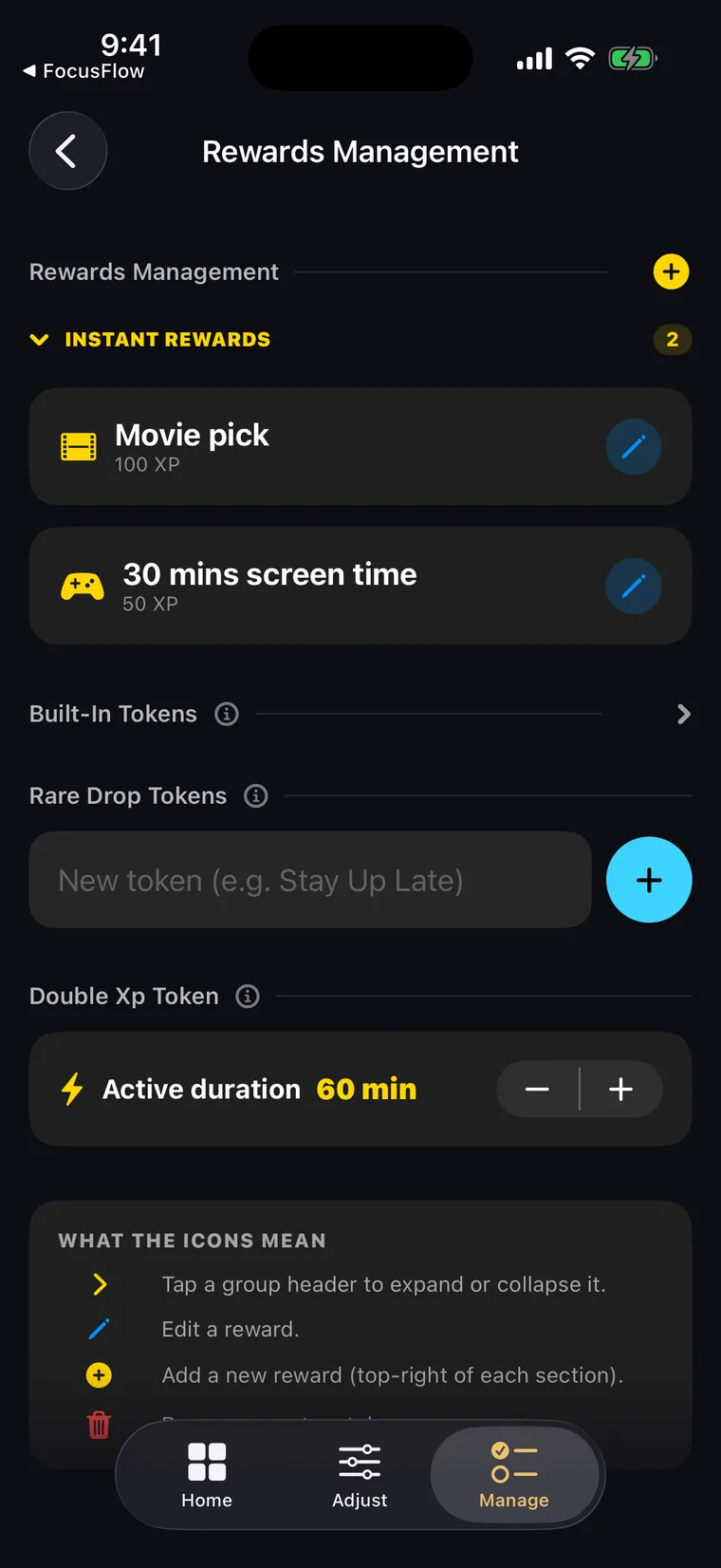 Rewards ledger