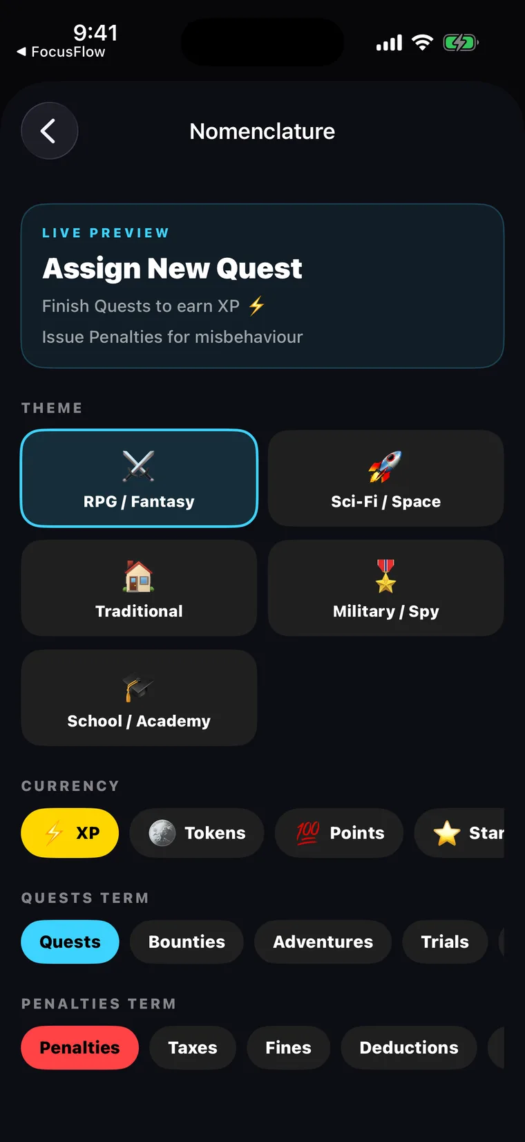 Theme picker