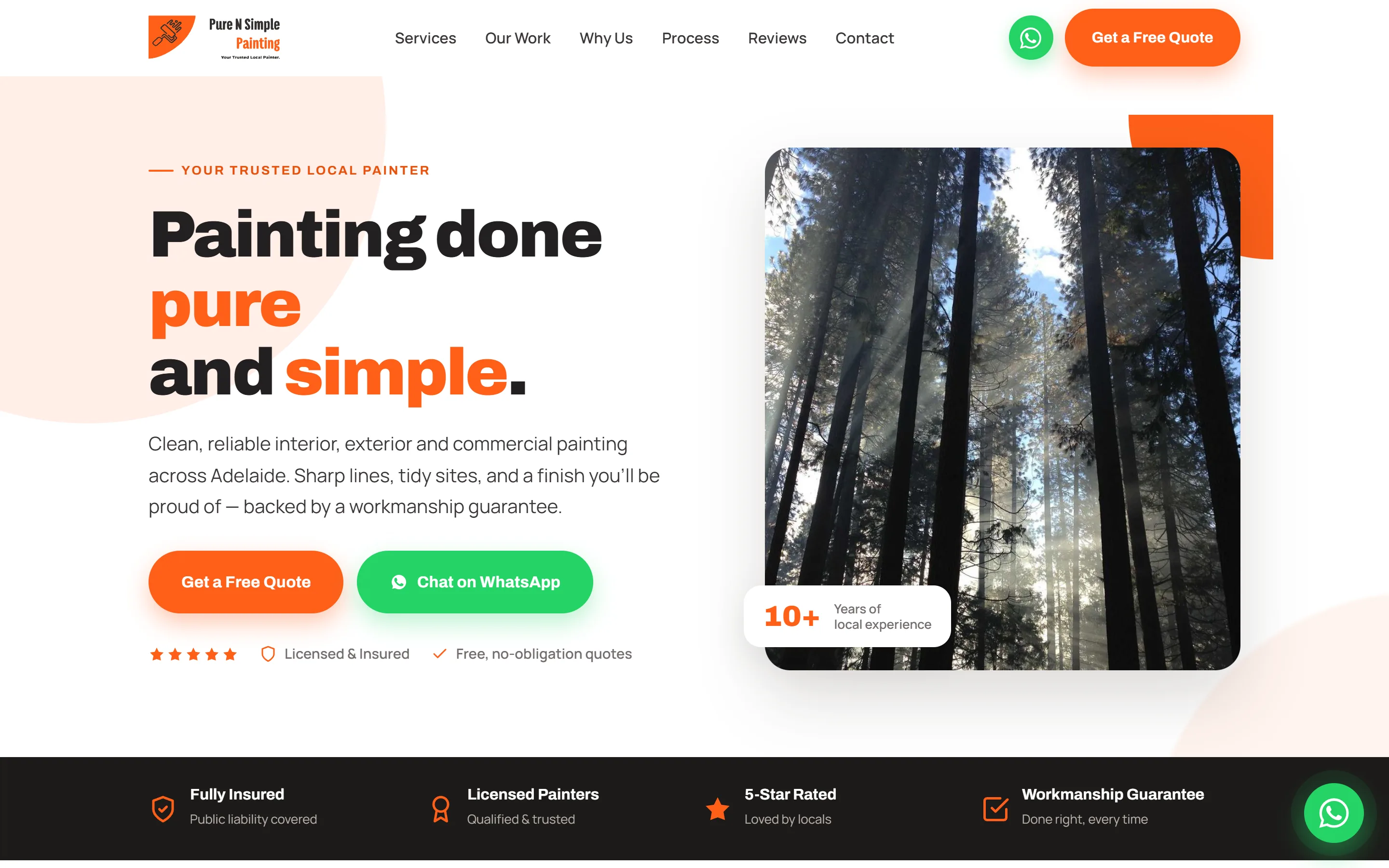 Pure N Simple Painting site