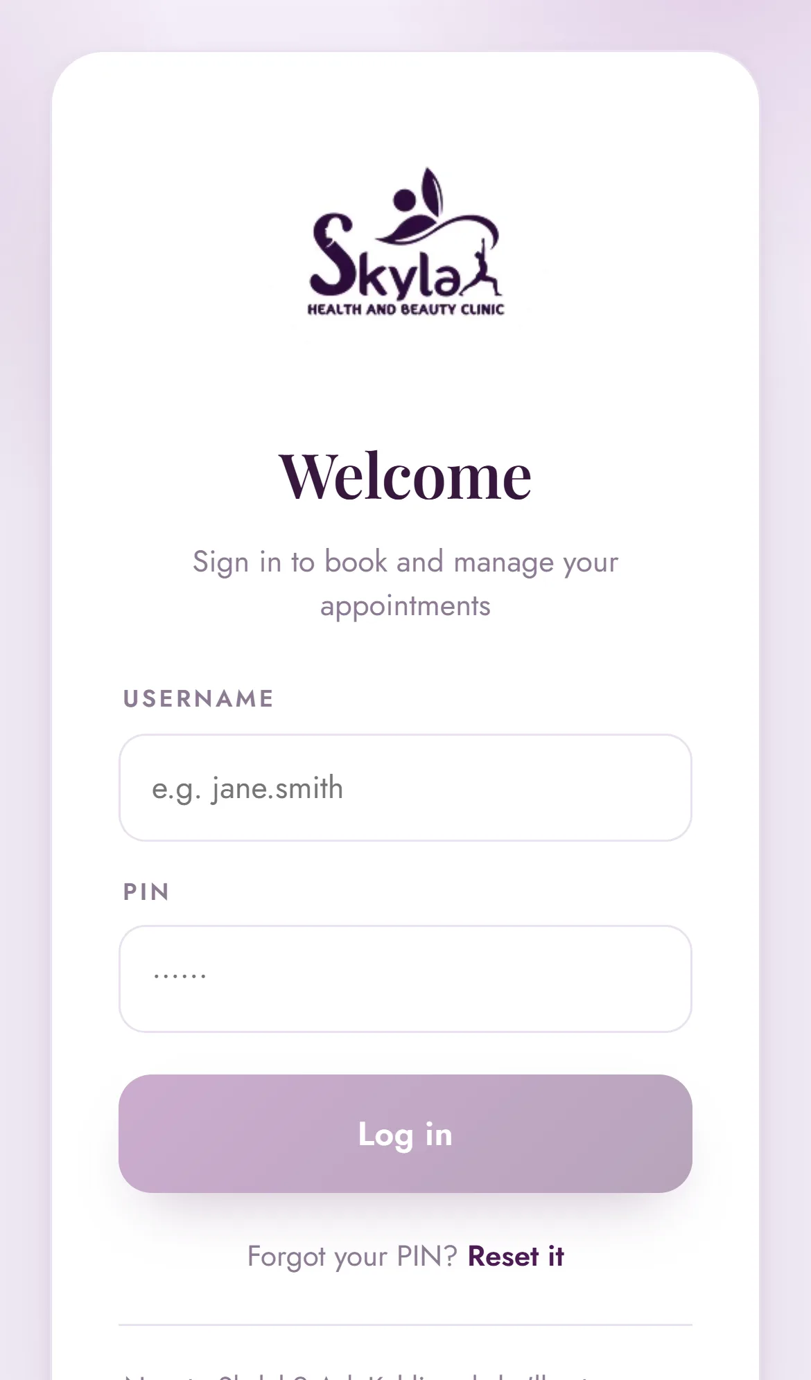 Skylah on mobile
